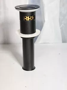 Desagüe de fregadero KES con desbordamiento S201-7A-BK NEGRO - Imagen 1 de 6