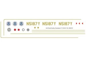 Decal 47 OH-6A US Border Patrol N5187Y - Picture 1 of 2