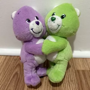 De colección 2003 Care Bears Cuddle Pairs Juego de Peluche Lavanda Piruleta Buena Suerte Oso - Imagen 1 de 6