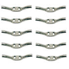 10 Pc Marine Stainless Steel 2-3/8" Flagpole Cleat Rope Hanging Flag Pole Cleat