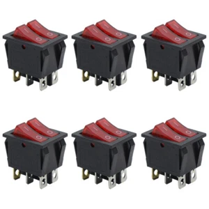 SW09 6pcs Miniature Rocker Switches With Light ON-OFF - Picture 1 of 4