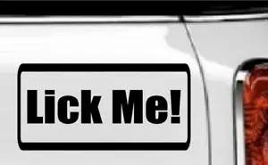 Lick Me! Vinyl Decal Home Décor 4" x 8" - Picture 1 of 1