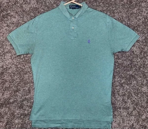 Polo Ralph Lauren Para Hombres Mediano Verde Manga Corta Informal Polo - Imagen 1 de 7