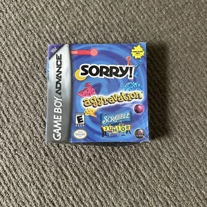 Game Boy Advance Sorry / Aggravation / Scrabble Junior BRAND NEW - Picture 1 of 4