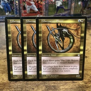 MTG 3x Hibernation Sliver Stronghold 128/143 Regular Uncommon UC Magic - Picture 1 of 3