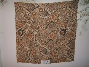 Brunschwig & Fils, Chan Paisley, 25.50" W X 25.50" L, Color Tan Multi - Picture 1 of 2