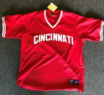 CAMISETA RÉPLICA BÉISBOL MLB COLECCIÓN COOPERSTOWN DE LOS CINCINNATTI REDS AÑOS 70 Foto 1 de 2