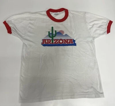 Camiseta De Colección 1986 Arizona Wildcats Cross Country PAC-10 Campeón Timbre Camiseta NCAA Foto 1 de 4