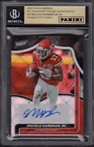 Tarjeta de fútbol americano Mecole Hardman Panini 2020 NFL autógrafo #MH/35 BGS - Imagen 1 de 2
