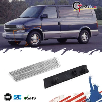 Cubiertas de luz de señalización laterales delanteras transparentes para camioneta Chevy Astro/GMC Safari 1995-2005 Foto 1 de 4