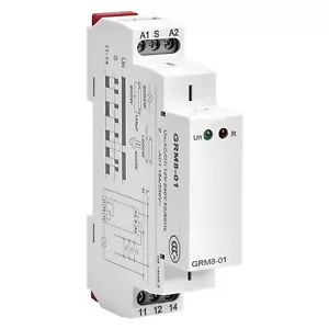 NEW GRM8-01 Electronic Impulse Relay Latching Relay Memory Relay AC/DC12V-240V - Picture 1 of 8