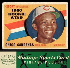 1960 Topps - Chico Cárdenas - Rookie RC #119 Cincinnati Reds - Imagen 1 de 2