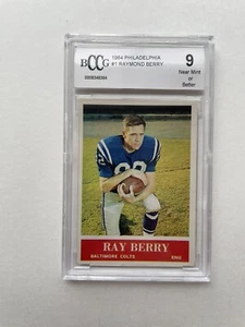Raymond Berry 1964 Philadelphia BCCG 9 NM Football Card - Picture 1 of 2