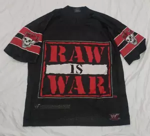 Maglia Wrestling Vintage WWF Raw Is War 1999 XL Stone cold rock Undertaker st - Foto 1 di 6