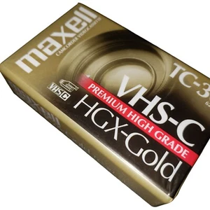 Maxwell TC-30 Camcorder Video Cassette VHS-C Premium High Grade HGX-Gold - Picture 1 of 6