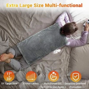 Heating pad for back pain and menstrual cramps relief, 33''*17'' - Picture 1 of 7
