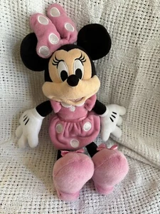 Disney Rosa Minnie Mouse Peluche Animal 14" Muñeca Juguete Figura Nuevo con Etiquetas - Imagen 1 de 5