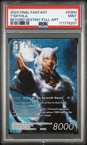 2023 FINAL FANTASY BEYOND DESTINY 036H Y'SHTOLA FULL ART FFXIV PSA 9 - Picture 1 of 2