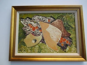 FREDERICK Buchholz CUBIST ANTIQUE ABSTRACT EXPRESSIONISM PAINTING 1930'S LISTED - Picture 1 of 5