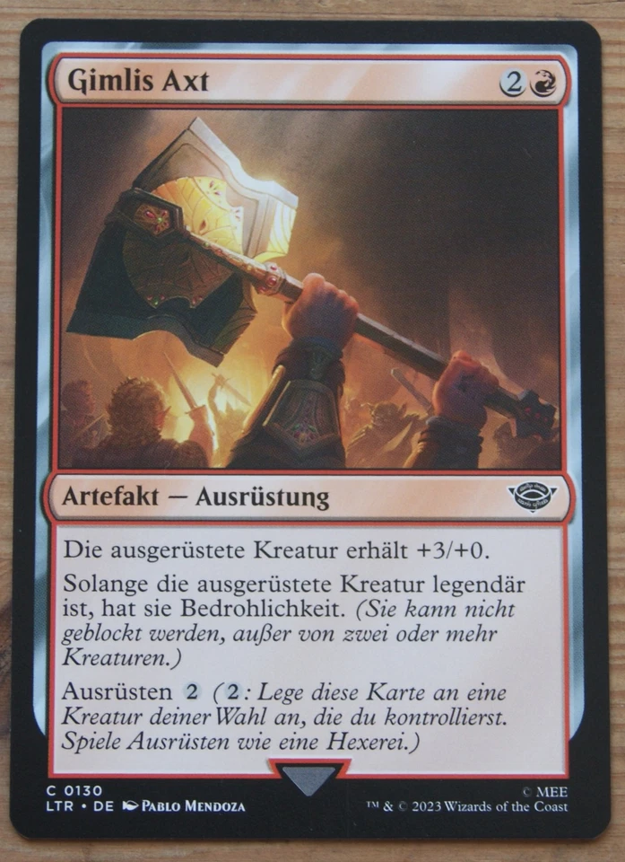 Magic The Gathering  Herr der Ringe  Gimlis Axt  130  DE - Bild 1 von 1