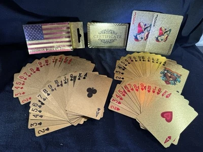 Jojos Flag Of USA - Folha de ouro 99,9% ouro puro 24k. Figurinhas e cartas colecionáveis de pôquer - Imagem 1 de 4