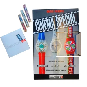 Relojes Swatch 100 Años de CINE Set DE 3 relojes un póster de película y un libro - Imagen 1 de 13