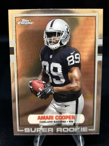 Amari Cooper 2015 Topps Chrome Super ROOKIE #89-AC - Oakland Raiders - Imagen 1 de 2