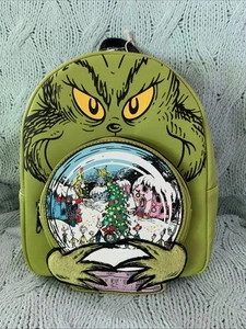 NEW WITH TAGS Loungefly Grinch Stole Christmas Mini Backpack - Picture 1 of 4
