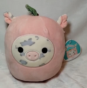 Squishmallow 2022 Rosie the Pig in Peach Costume 7.5" Plush Animal By Kellytoy - Picture 1 of 14