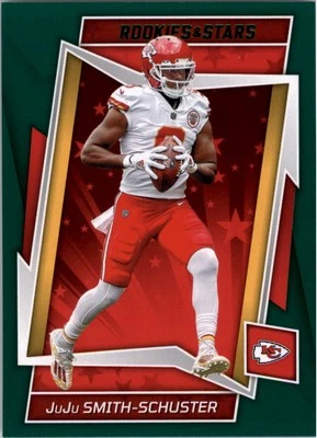 2022 Rookies and Stars Green #48 JuJu Smith-Schuster - FB - Image 1 of 2