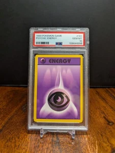1999 POKEMON TCG BASE SET UNLIMITED PSYCHIC ENERGY #101 PSA 10 GEM MINT - Picture 1 of 2