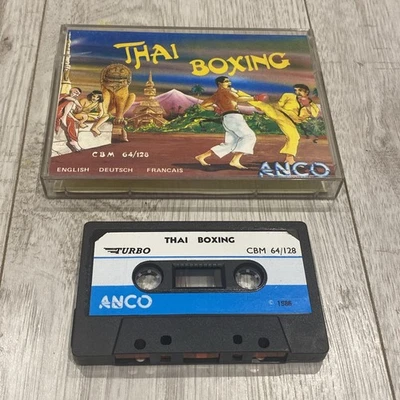 Commodore C64 C128 Game - THAI BOXING - ANCO - With Instructions - TESTED - Image 1 of 4