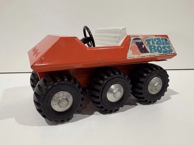 复古 20 世纪 60 年代 Buddy L Trail Boss 玩具 - 橙色压钢 — 第 1/4 张图片