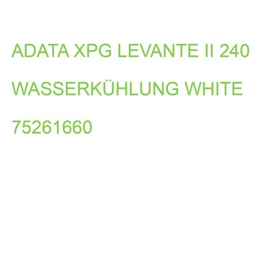ADATA XPG LEVANTE II 240 WASSERKÜHLUNG WHITE 75261660 (4711658152428) - Bild 1 von 2