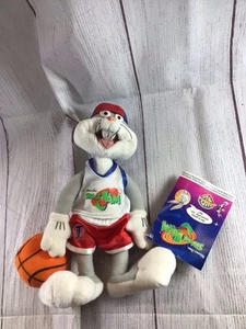 SPACE JAM BUGS BUNNY LOONEY TUNES 9.5" PLUSH FIGURE WITH BASKETBALL 1996 RETRO - Picture 1 of 15
