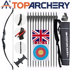 Archery 20-40lb Takedown Recurve Bow RH/LH Arrow for Youth Adult Target Practice - Picture 1 of 28