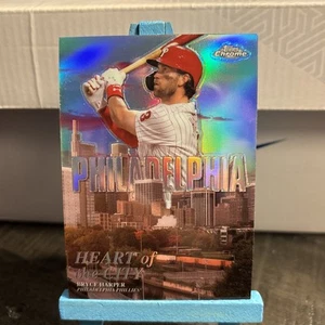 2022 Topps Chrome Bryce Harper Heart of the City Philadelphia Phillies (#HOC-1) - Picture 1 of 12