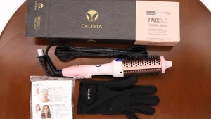 Calista Fauxblo Spazzola Termica 1,50" Airless Blowout Lunghezza Media - Rosa Ombre - OB - Foto 1 di 1
