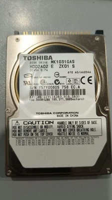 TOSHIBA hdd IDE 2,5" Come da foto / 100 GB - Immagine 1 di 3