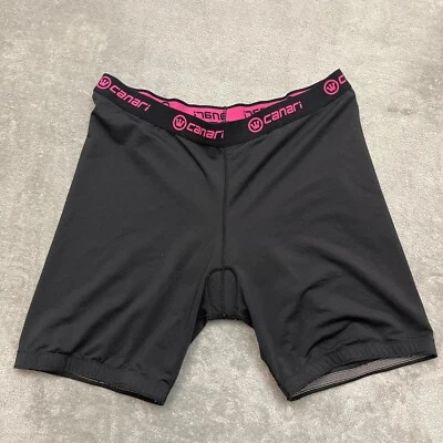 Pantalones cortos acolchados para ciclismo Canari negros para mujer talla XL Foto 1 de 4