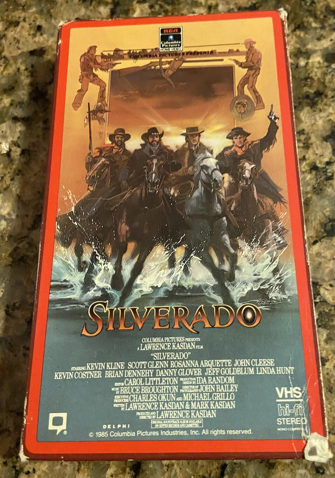Vintage Silverado Western Full Box VHS Cassette Tape RARE Kevin Costner - Image 1 of 4