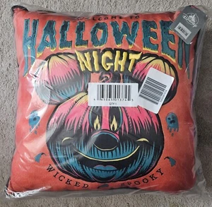 Disney Parks 2023 Halloween Nacht Mickey Mouse Kürbis Kissen Neu - Bild 1 von 2