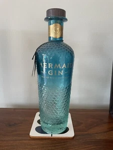 đź’™Mermaid Gin Distillery Empty Blue Bottleđź’™ - Picture 1 of 6