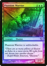 Phantom Warrior FOIL 9th Edition NM Blue Uncommon MAGIC MTG CARD ABUGames