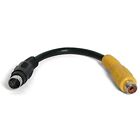 6 in. S Video to Composite Video Adapter Cable - S-Video to Composite Video -...