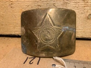 Genuine WW2 USSR Russian Soldiers Army Brass Belt Buckle - 121 - Picture 1 of 5