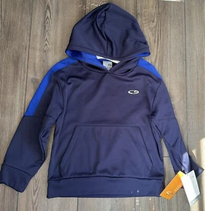 Champion C9 Duo Dry Max Hoodie Navy Blue - Boys XS 4-5 - Picture 1 of 4