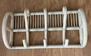 Pier 1 Imports Bamboo Rattan Wall Mount Rack Vintage - Picture 1 of 3