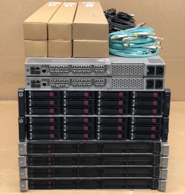 HP MSA 2040 DL360 Gen9 9.6TB SSD 10Gbit iSCSI 80-Core 1TB SAN Solution - Image 1 of 2