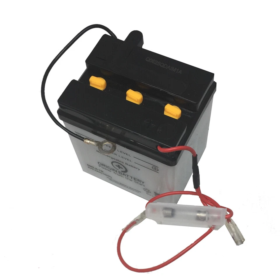 Honda CT90/CT200 Trail 90 6V 5.5AH Motorcycle Battery Replacement Kit - Image 1 of 1
